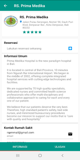 PRIMA MEDIKA HOSPITAL Screen 3