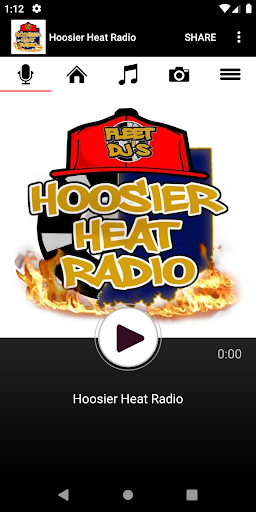 Android application Hoosier Heat Radio screenshort