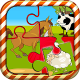 Farm Animals Puzzle For Kids icon
