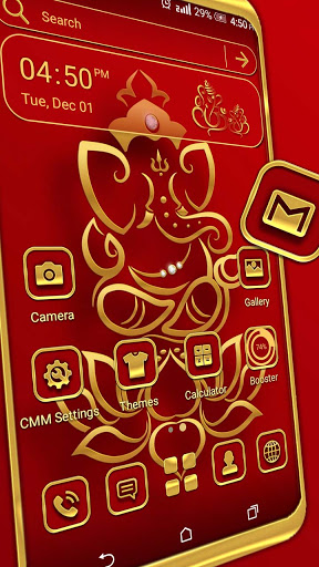 Golden Ganesha Launcher Theme Screenshot 1 - AppWisp.com