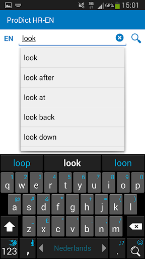 Android application Croatian English dictionary screenshort