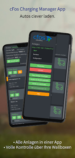 Android application cFos Charging Manager screenshort