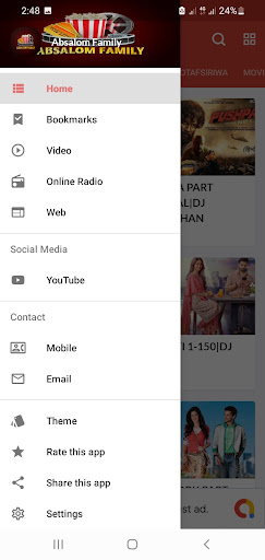 Android application Absalom Family App screenshort