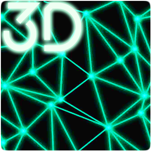 Neon Particle Plexus 3D Live Wallpaper