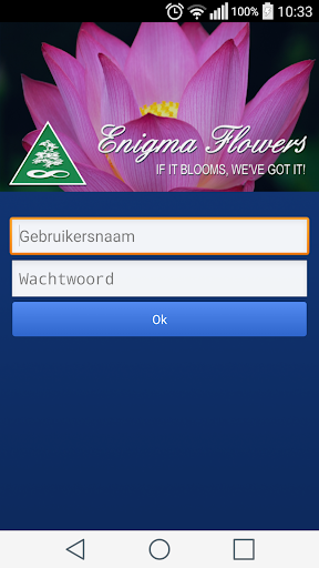 Android application Enigma Flowers screenshort