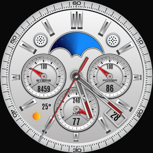 Silver Classic Watch Face icon