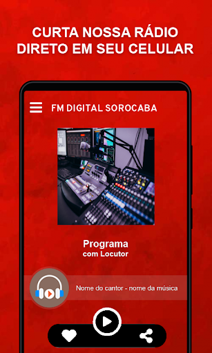 Android application FM DIGITAL SOROCABA screenshort