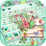 Cover Image of 下载 Green Floral Garden Keyboard Theme 6.0.1129_7 APK