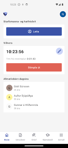 Android application Kjarni screenshort