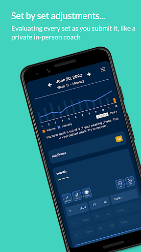 Android application Weightlifting.ai screenshort