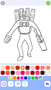 Titan Speaker Man Coloring