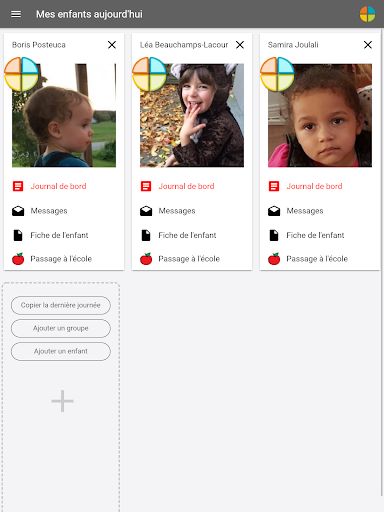 Android application À petits pas screenshort