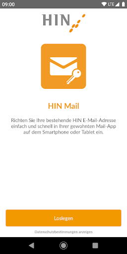 Android application HIN Mail Setup screenshort