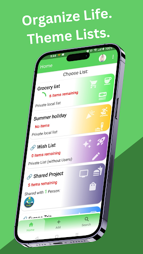 Android application Shopping List: Snap & Share screenshort