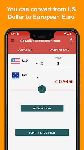 US Dollar to European Euro Screen 2