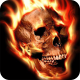 Burning skull live wallpaper icon