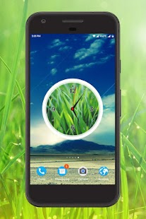 Grass Clock Live Wallpaper Screenshot