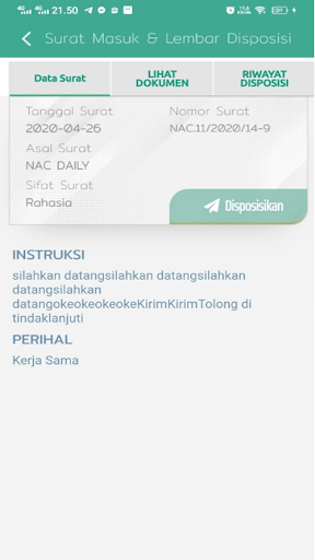 e-office DPUPR Kota Pontianak Screen 2