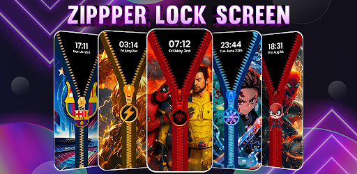 Zipper Lock Screen Wallpapers