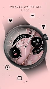 Marble Rose Gold Watch Face
