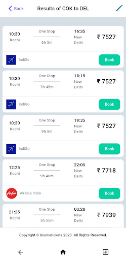 BISMI ETICKETS Screen 2