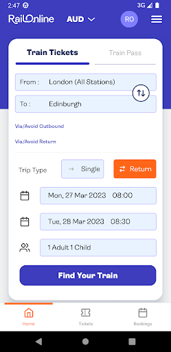 Android application Rail Online screenshort