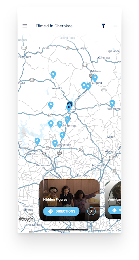 Android application Filmed In Cherokee screenshort