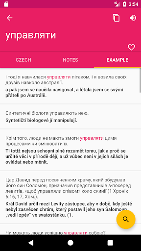 Czech Ukrainian Dictionary Screen 3
