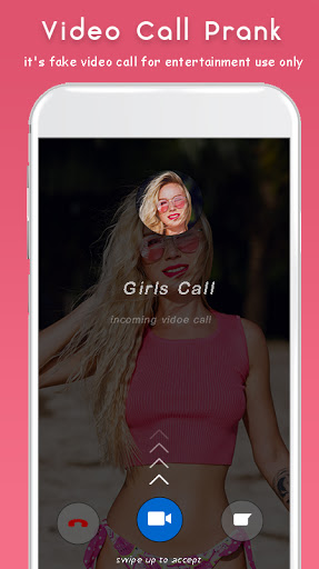 Android application Girls Fake Video Call Prank screenshort