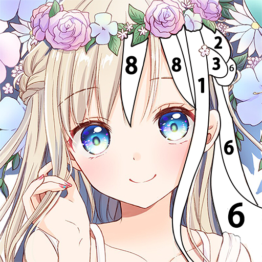 kawaii Anime - Color by Number logo