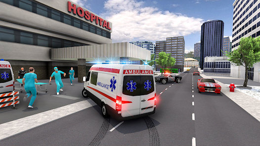 Ambulance Simulator Car Driver  screenshots 1