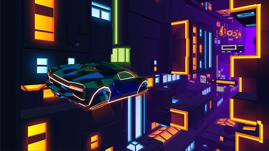 Neon Flytron: Cyberpunk Racer Mod Apk 1.9.3 (Free Shopping) 8