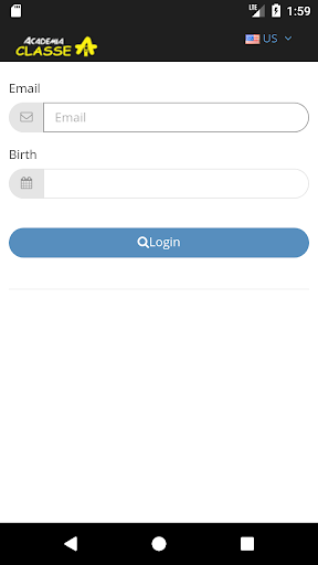 Android application Academia Classe A screenshort