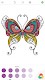 screenshot of Adult Butterfly Coloring Pages
