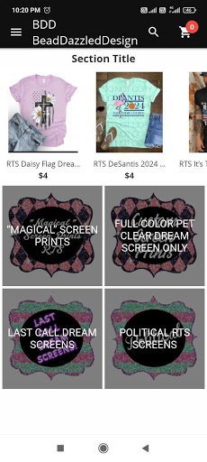 Android application BDD BeadDazzledDesign screenshort