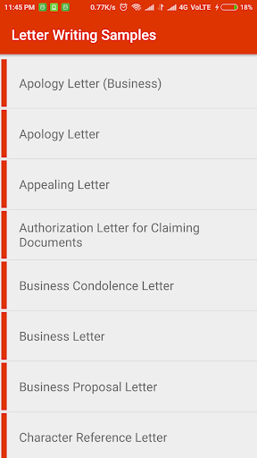 Letter Writing Samples