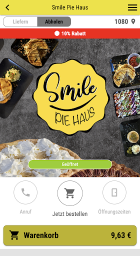 Android application Smile Pie House screenshort