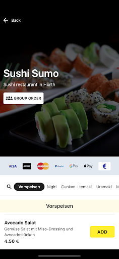 Sushi Sumo Screen 2