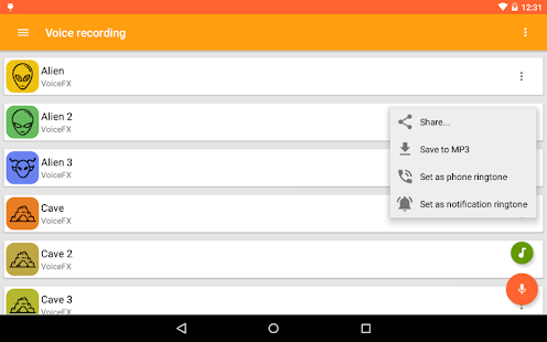 VoiceFX - Voice Changer with voice effects 1.1.8d-google Screenshots 11