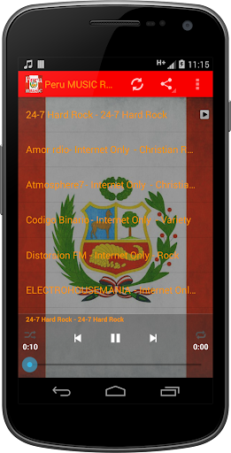 Android application Peru MUSIC Radio screenshort