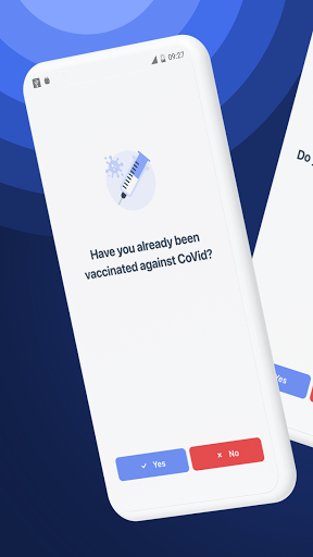 Android application CovidSafeBE screenshort
