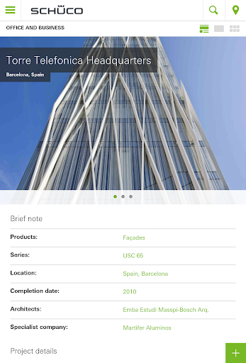 Schüco reference project App