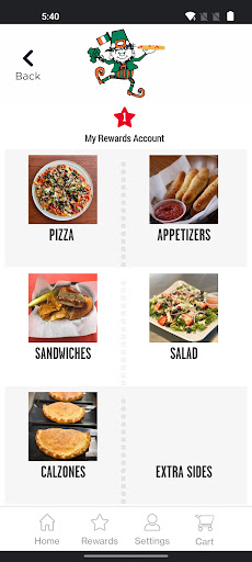Screenshot of Rafferty's Pizza