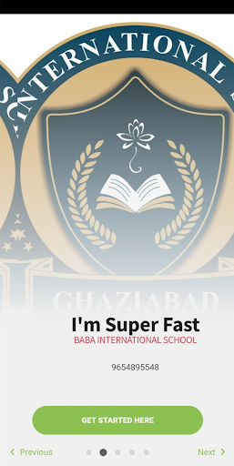 Android application Baba International School screenshort