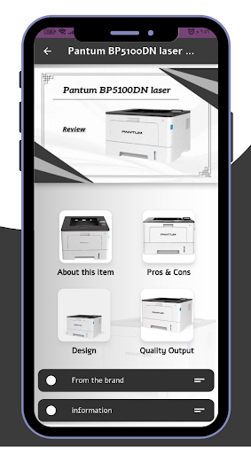 Android application Pantum BP5100DN laser Guide screenshort