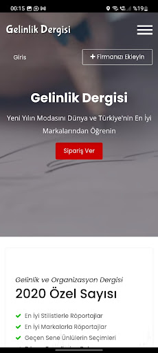 Android application Gelinlik Dergisi screenshort