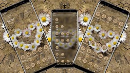 screenshot of Flower Heart Wooden Theme