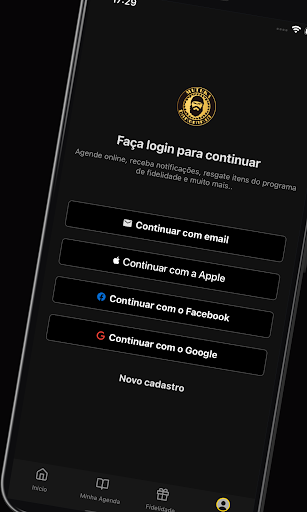 Android application Mutuka Barbearia screenshort
