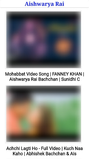 Aishwarya Rai All Video Songs