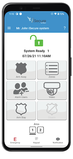 Android application iSecure Alarm Security App screenshort